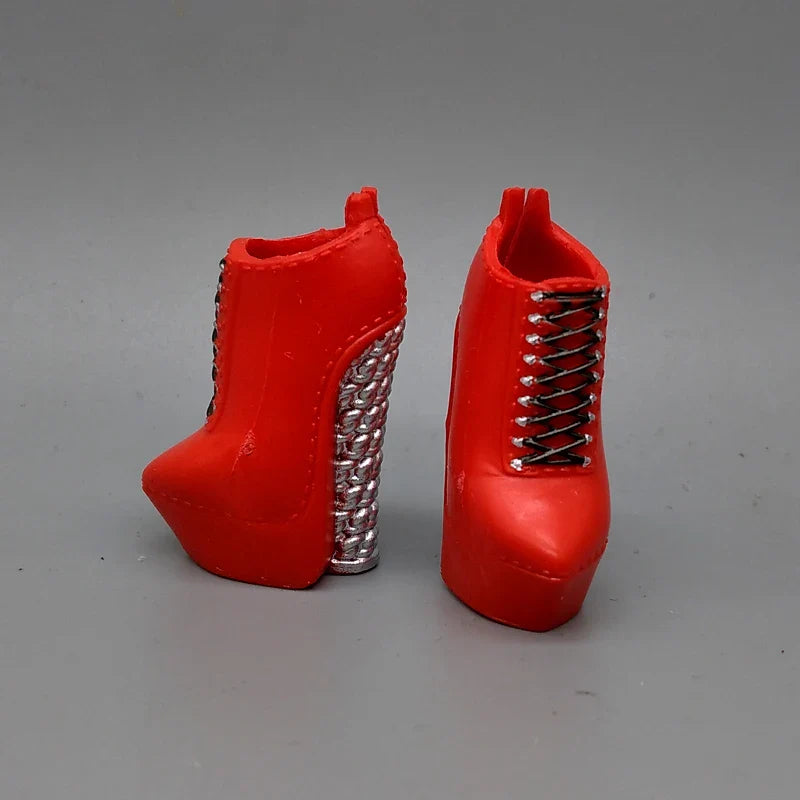 Little Kids 25CM Winter Doll Shoes – Boots & High Heels Accessories, Perfect Birthday Gift for Girls