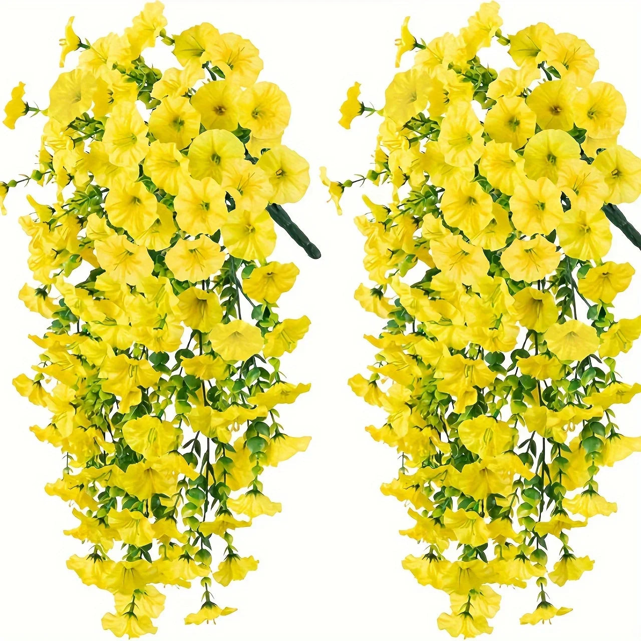 UV-Resistant Artificial Morning Glory & Eucalyptus Hanging Plants – Outdoor Home, Garden & Wedding Decor