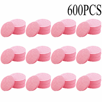 50-1000PCS Compressed Facial Cleansing Sponges – Absorbent, Latex-Free Exfoliating Makeup Pads