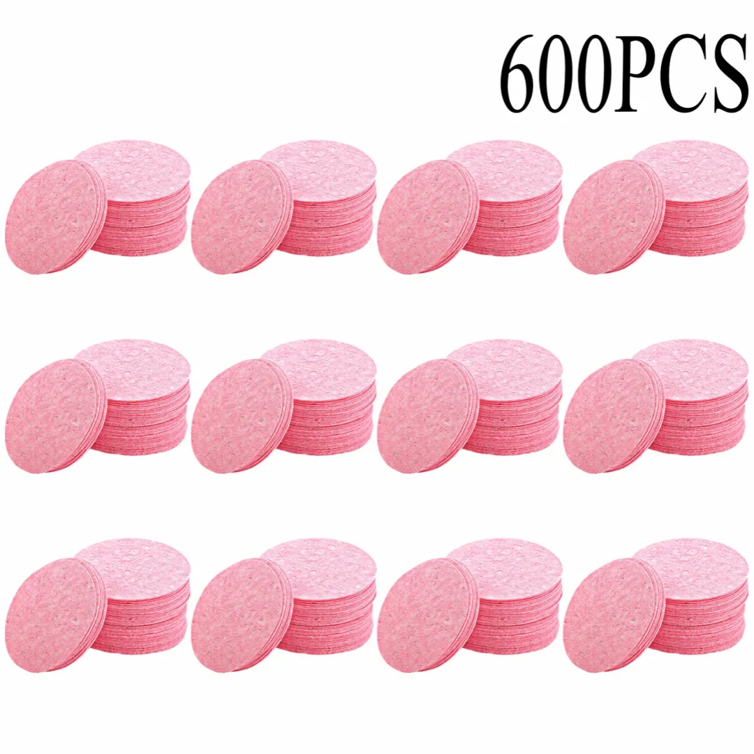 50–1000PCS Natural Wood Pulp Compressed Face Wash Sponges – Foaming Facial Cleansing Puffs for Skincare & Makeup Removal
