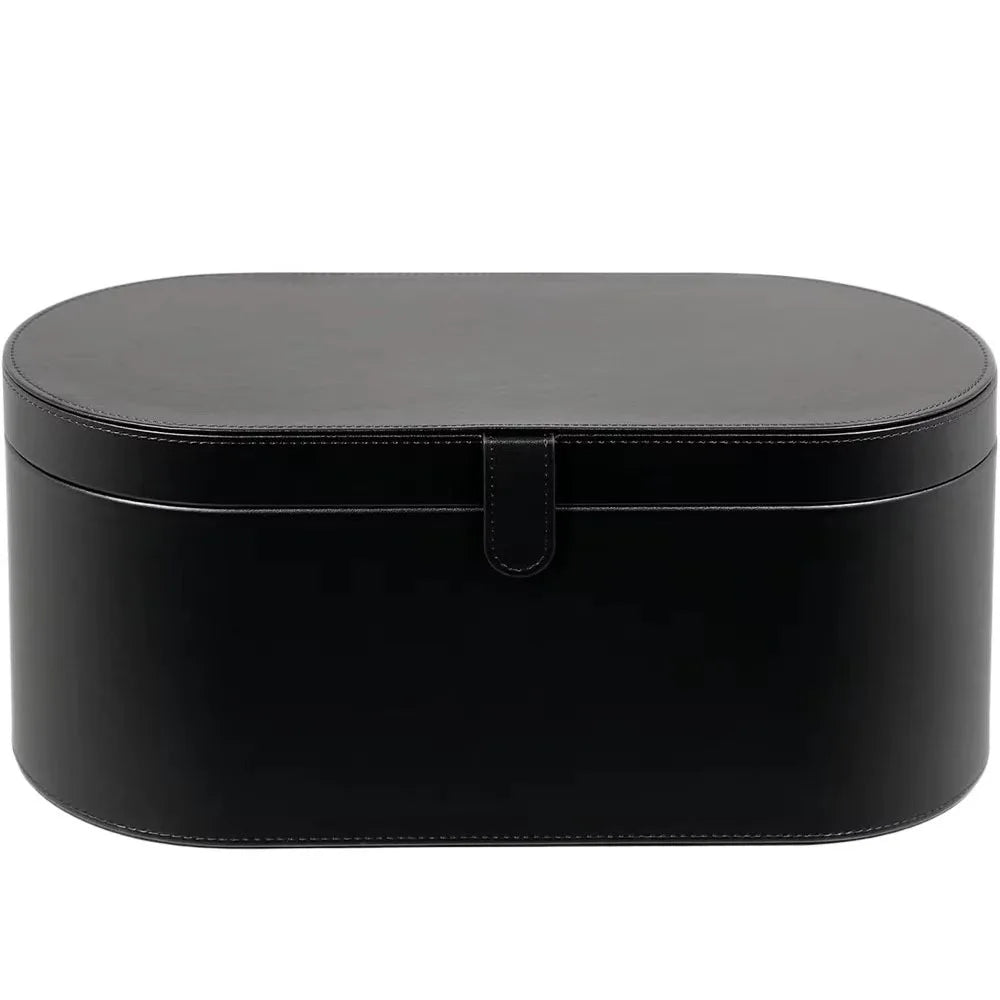 Portable PU Hair Dryer Storage Case – Large Capacity Dustproof Bag for Curling Tools & Accessories