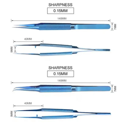 Precision Titanium Alloy Tweezers — Professional Antimagnetic Electronics Repair Forceps