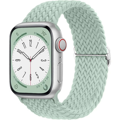 Elastic Braided Solo Loop Apple Watch Band – Adjustable Stretch Strap for Series SE, 5–11 & Ultra 3 (40mm–49mm)