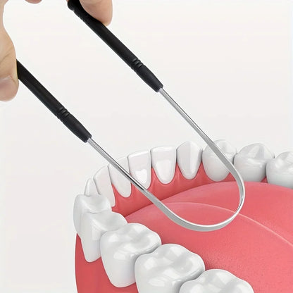 Stainless Steel Tongue Scraper – High-Quality Oral Tongue Cleaner Brush for Superior Oral Hygiene