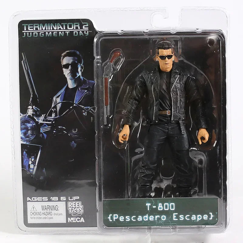 NECA Terminator 2 T-800 Arnold Schwarzenegger PVC Action Figure - 7" 18cm Collectible Model Toy