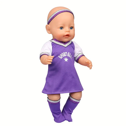 Doll Clothing Set – Firefighter, Student, Graduation, Artist & Athlete Outfits for 18-Inch American & 43cm Baby Newborn OG Girl Dolls