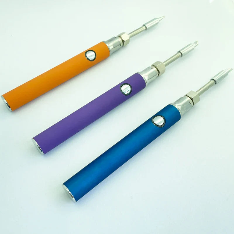Mini 510 Thread Soldering Iron Pen – Adjustable Voltage Smart Power Battery Kit with USB Charger