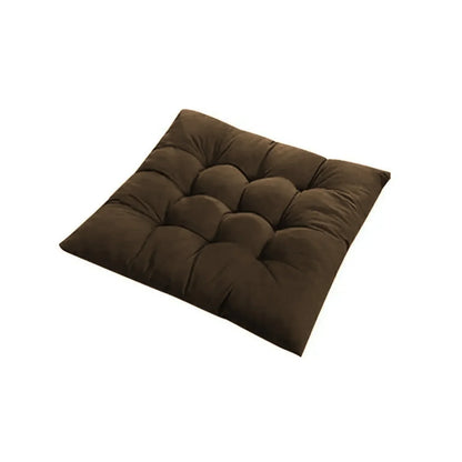 Solid Square Chair Cushion – Seat Pad with Anti-Skid Strap, Indoor & Outdoor Sofa Pillow for Home, Office & Car