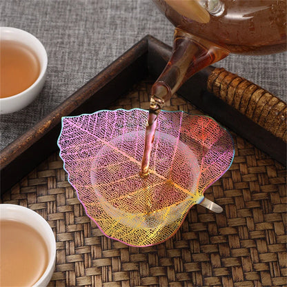 304 Stainless Steel Tea Filter – Hollow Leaf Shape Tea Strainer, KungFu Infuser, 2Pcs Ceremony Accessories