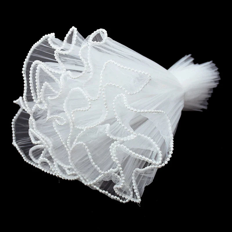 Tulip & Rose Pearl Mesh Tulle Roll — Flower Bouquet, Bobo Balloon, Birthday, Wedding & Anniversary Gift Wrapping