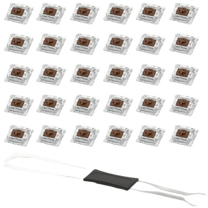 Mechanical Keyboard Switch Set - 50/100pcs Hot Swappable Blue Red Brown Black Switches with Keycap Puller