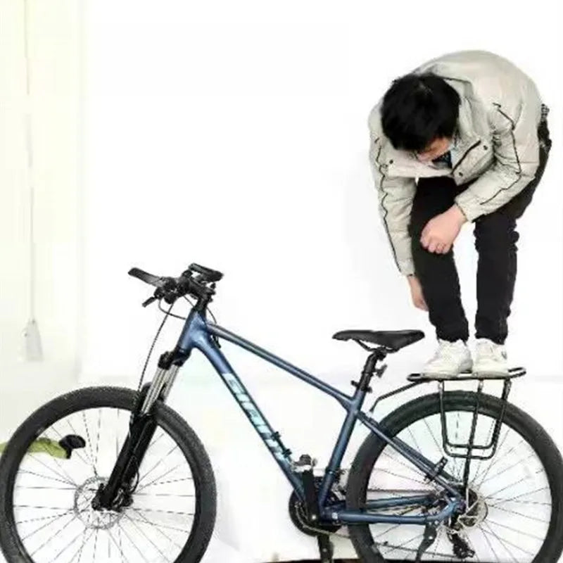 Mountain Bike Rear Seat Rack — Disc & V Brake Compatible Thickened Shelf, Bicycle Accessories Hanger