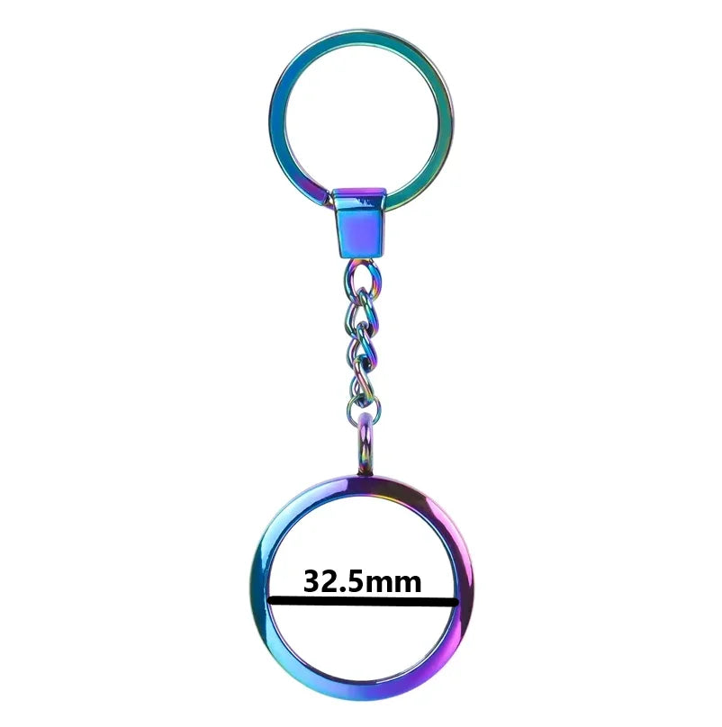 25-40mm Round Openable Reliquary Locket - Photo Memory Pendant, Cremation Ashes Keepsake, Glass Keychain & Memorial Jewelry