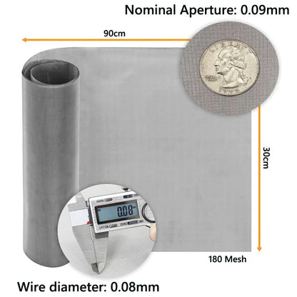 304 Stainless Steel Mesh Filter Sheets 4–400 Mesh Woven Wire Screen 1–5pcs High Quality Filtration Mesh