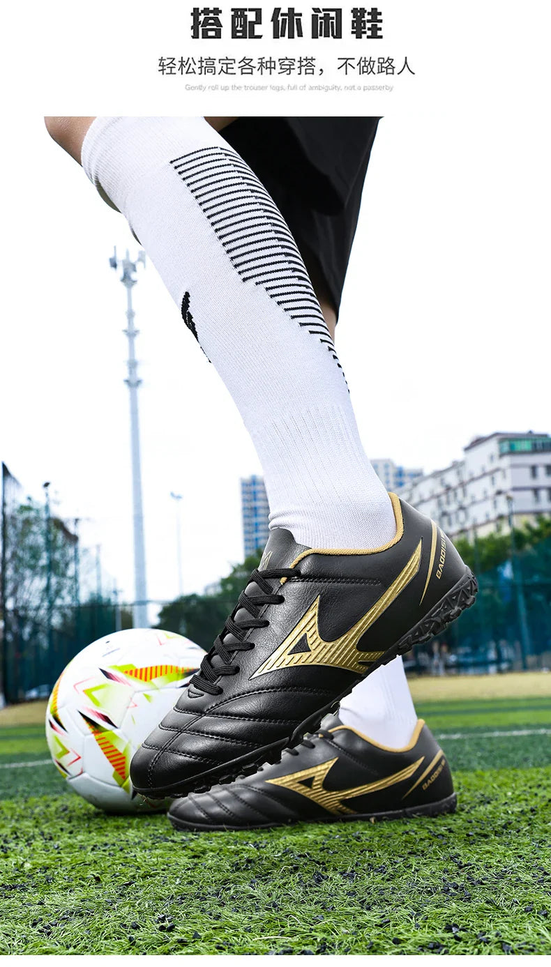 Men’s Football Soccer Cleats – Studded Indoor/Outdoor TF & FG Training Shoes