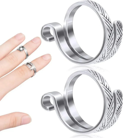 Adjustable Crochet Tension Cat Ring – Beginner Knitting & Crochet Hook Finger Holders, Yarn Guide Winder Tools