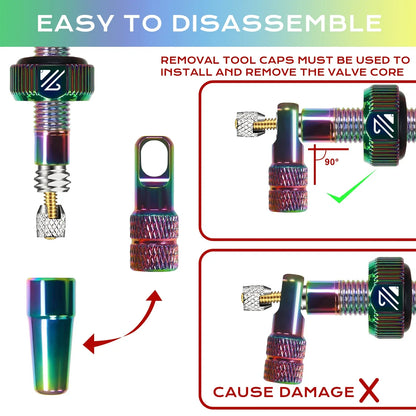 BUCKLOS Presta Tubeless Valve Stem 40/44/55/60mm — High-Quality Bike Tire Nipple for Road & MTB