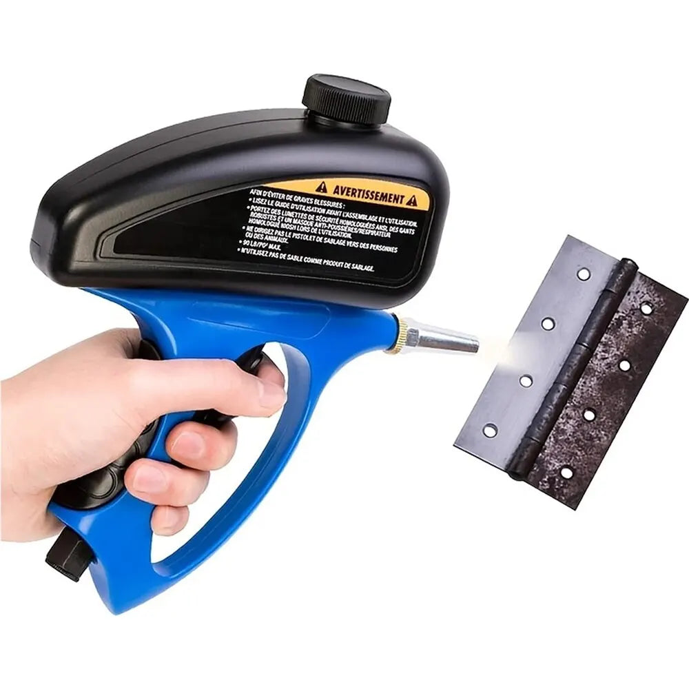 Handheld Gravity Blaster 90PSI – Portable Pneumatic Sand & Paint Sprayer | High-Pressure Rust Protection Air Gun