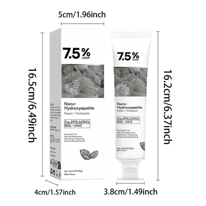 120g Nano Hydroxyapatite Toothpaste – Removes Coffee & Tea Stains, Freshens Breath, Prevents Cavities, Dental Care