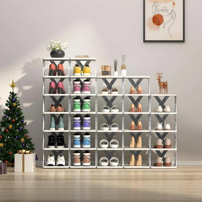 Multi-Layer Detachable Shoe Rack Storage Organizer — Space-Saving Household Shoe Shelf Cabinet