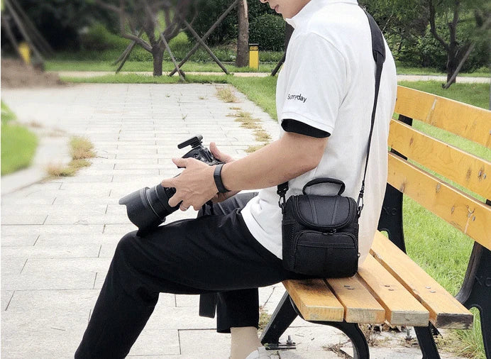 Camera Case Bag – Protective DSLR & Mirrorless Bag for Canon, Nikon, Sony EOS R, R100, R50, R8, R6, R7, R10, RP, M50, 2000D, 250D, 200D, SX Series