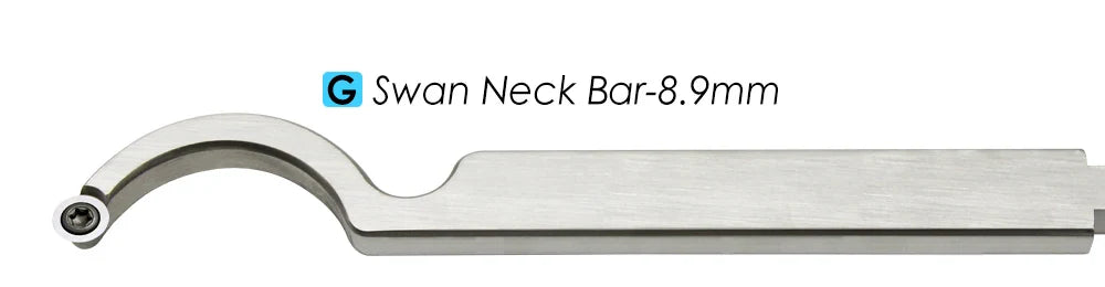 TASP Swan Neck Woodturning Tool – Carbide Insert Cutter with Aluminum Handle for Woodworking Lathe Machine