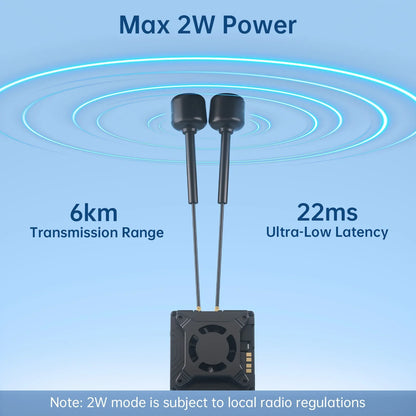 Caddx Walksnail Avatar GT FPV Kit — 1080P 100fps Dual Antenna Night Vision Drone with Starvis II Sensor, Max 2W VTX, Long Range