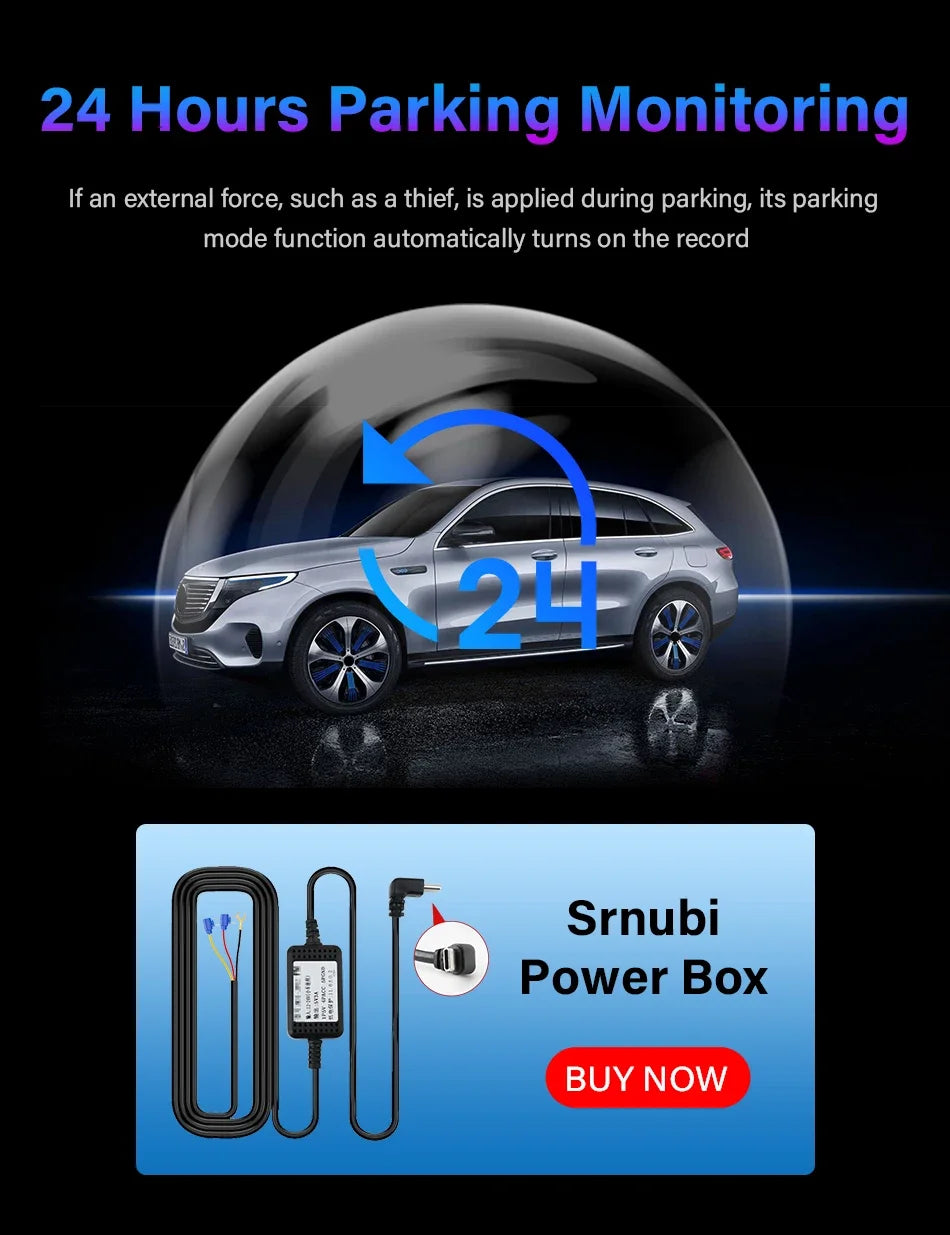 10.26" 4K Dash Cam Car Mirror — Wireless CarPlay Android Auto GPS Multimedia Rearview Camera Dashboard Monitor