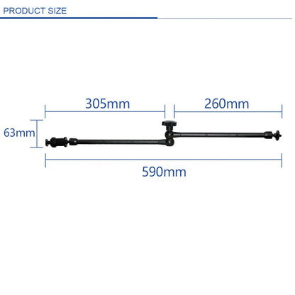 7/11/20 Inch Metal Articulating Magic Arm – Super Clamp Stand for DSLR Camera & Photo Studio Accessories