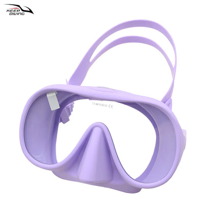 Professional Diving Mask for Scuba & Free Diving – Anti-Fog Snorkeling Goggles for Underwater Fishing Adults