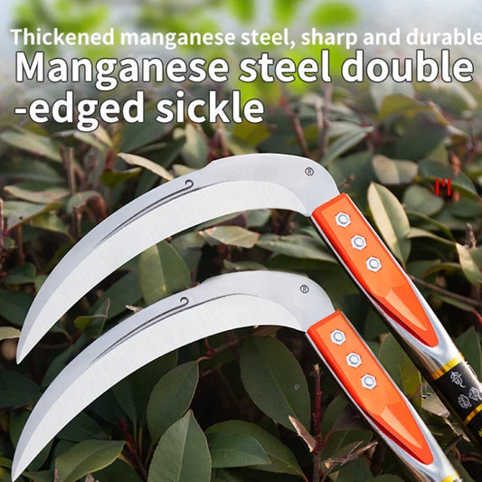 Manual Grass Sickle – Long-Handle Weeding Tool for Gardening, Grass Cutting & Roadside Maintenance
