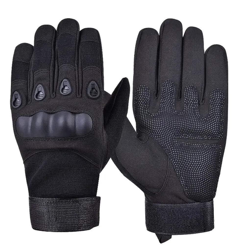 Tactical Motorcycle Gloves for Men & Women – Knuckle Protection, Full Finger Hunting, Shooting, & Cycling Bike Gloves