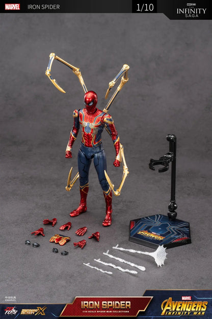 ZD Toys Spider-Man No Way Home 1/10 Action Figure – Peter Parker Gold Black Red Marvel Legends Collectible Toy