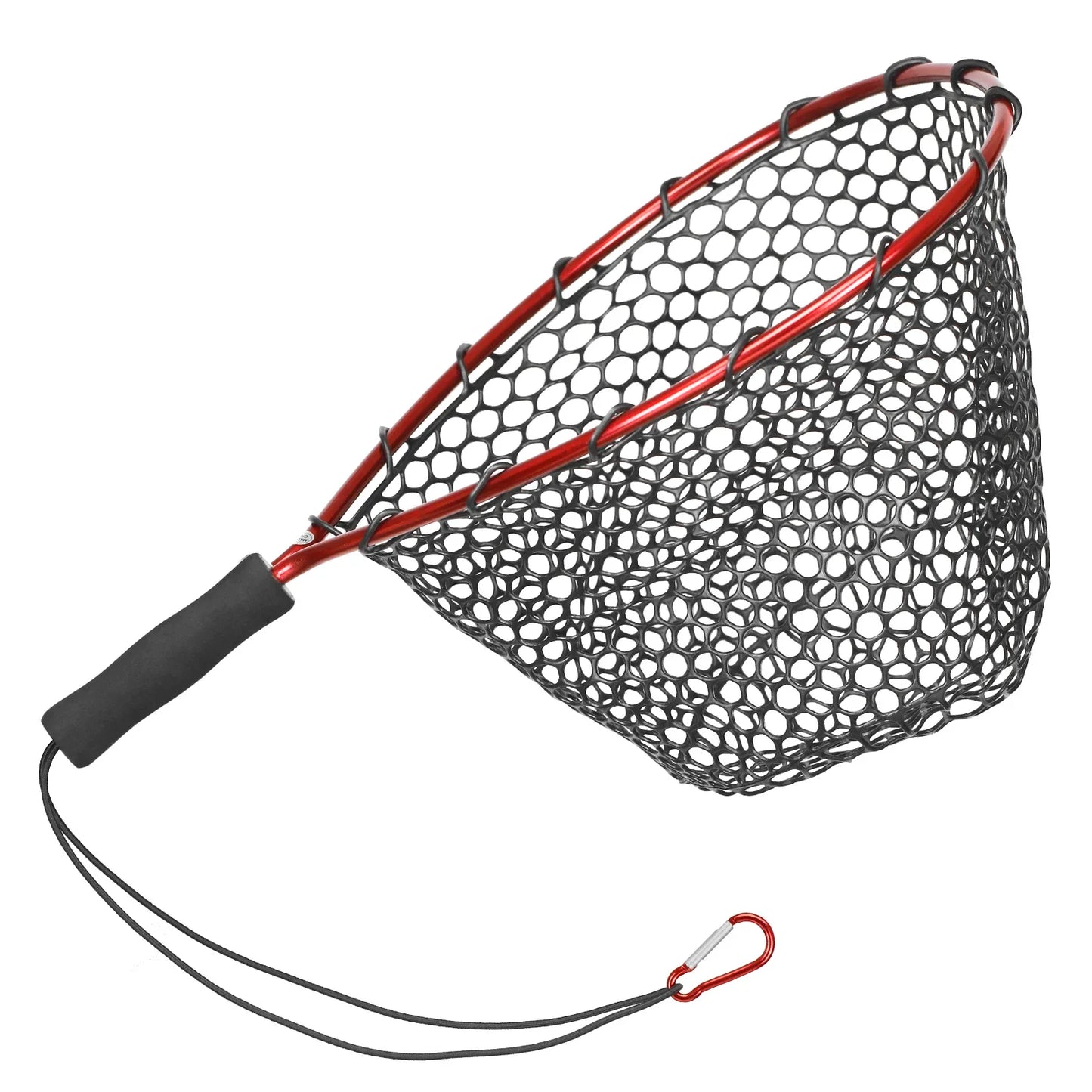 Folding Silicone Fish Net with Aluminum Alloy Pole | Small Mesh Landing Net for Easy Casting | Portable Fishing Tool