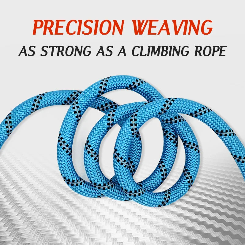 CWAYI KENNEL Reflective Nylon Dog Leashes: Hands-Free Running Traction Rope for Small to Large Dogs - Pet Chain Leads