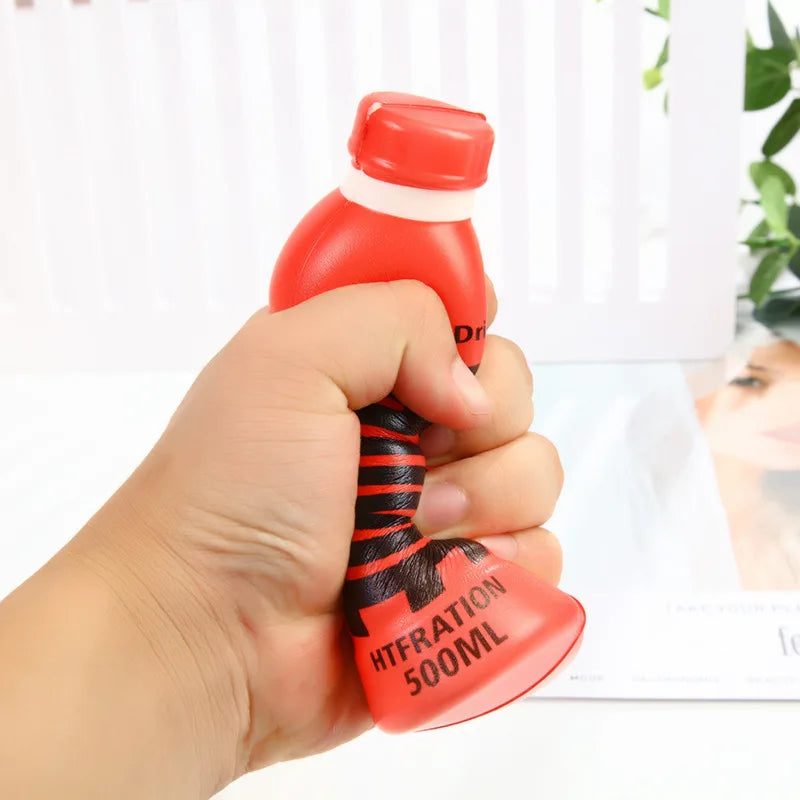 Squeeze Sensory Fidget Toy - Emotion Stress Beverage Bottle Squishy for Adults and Kids - Stress Relief Party Favor Gift