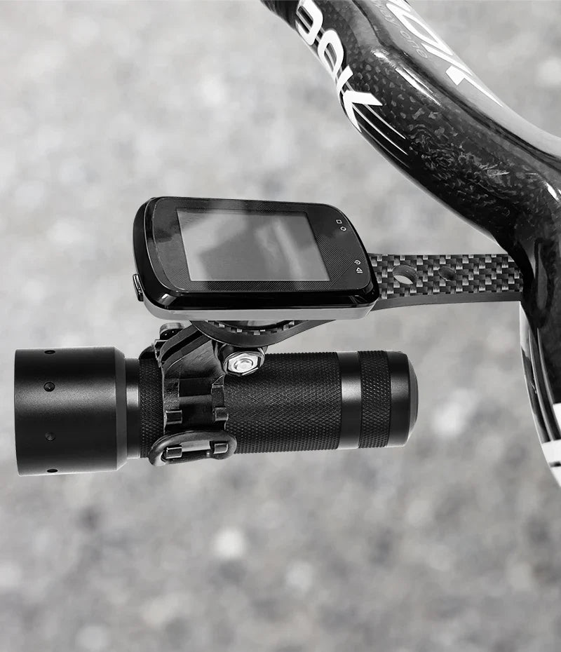BUCKLOS Carbon Fiber Bike Computer Mount – 143mm/165mm Speedometer Holder for Garmin, Road & Mountain Bikes