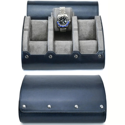 6-Slot Watch Travel Case – PU Leather Organizer Roll for Men & Women, Watch Display Storage Case