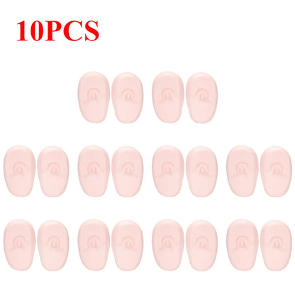 Silicone Ear Covers - Waterproof Hairdressing Ear Caps, Earmuffs for Shower, Salon, Bathing & Spa Use