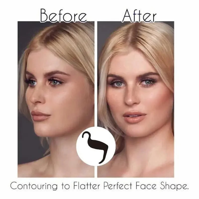 Eyeliner Cards & Contour Stencils - Face, Cheek, Nose Makeup Model & Eyebrow Shaper Tools for Beauty Accessories