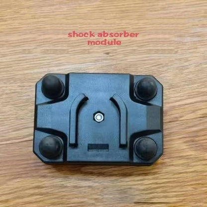 Adjustable Motorcycle Phone Holder with Shock Absorber – 360° Rotating Mobile Mount for Scooter, ATV, Bike