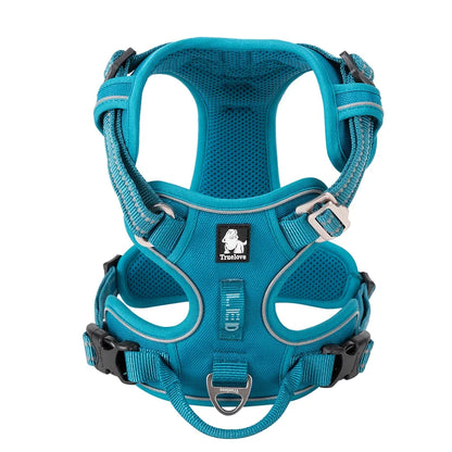 TRUE LOVE TLH5654 Reflective No-Pull Adjustable Nylon Dog Harness Step-In Comfortable Control Pet Walking Harness