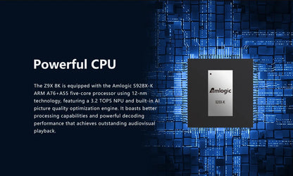 Zidoo Z9X 8K HDR Media Player - Android 11, Amlogic S928X-K, 6GB+64GB, VPU & VS10 Engine