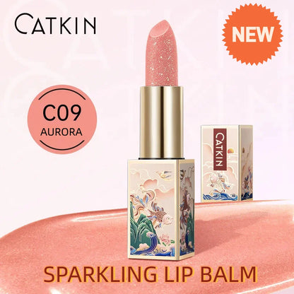 CATKIN Sparkling Lip Balm – Moonlight Color-Changing Lipstick, New Series Hydrating Lip Care
