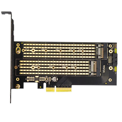 JEYI Dual M.2 PCIe 4.0 Adapter for NVMe & SATA SSD – PCIe X4/X8/X16 Slot for Desktop PC SK6   2/2