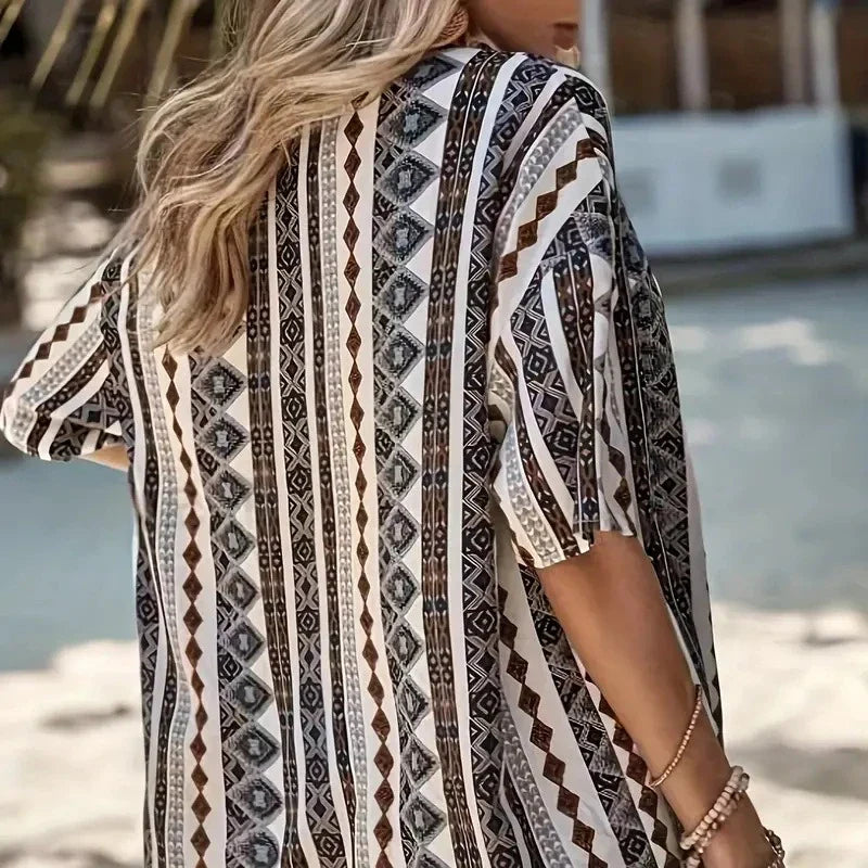 2025 Women’s Casual Printed Short Pants Set – Loose Summer Two-Piece Outfit for Women