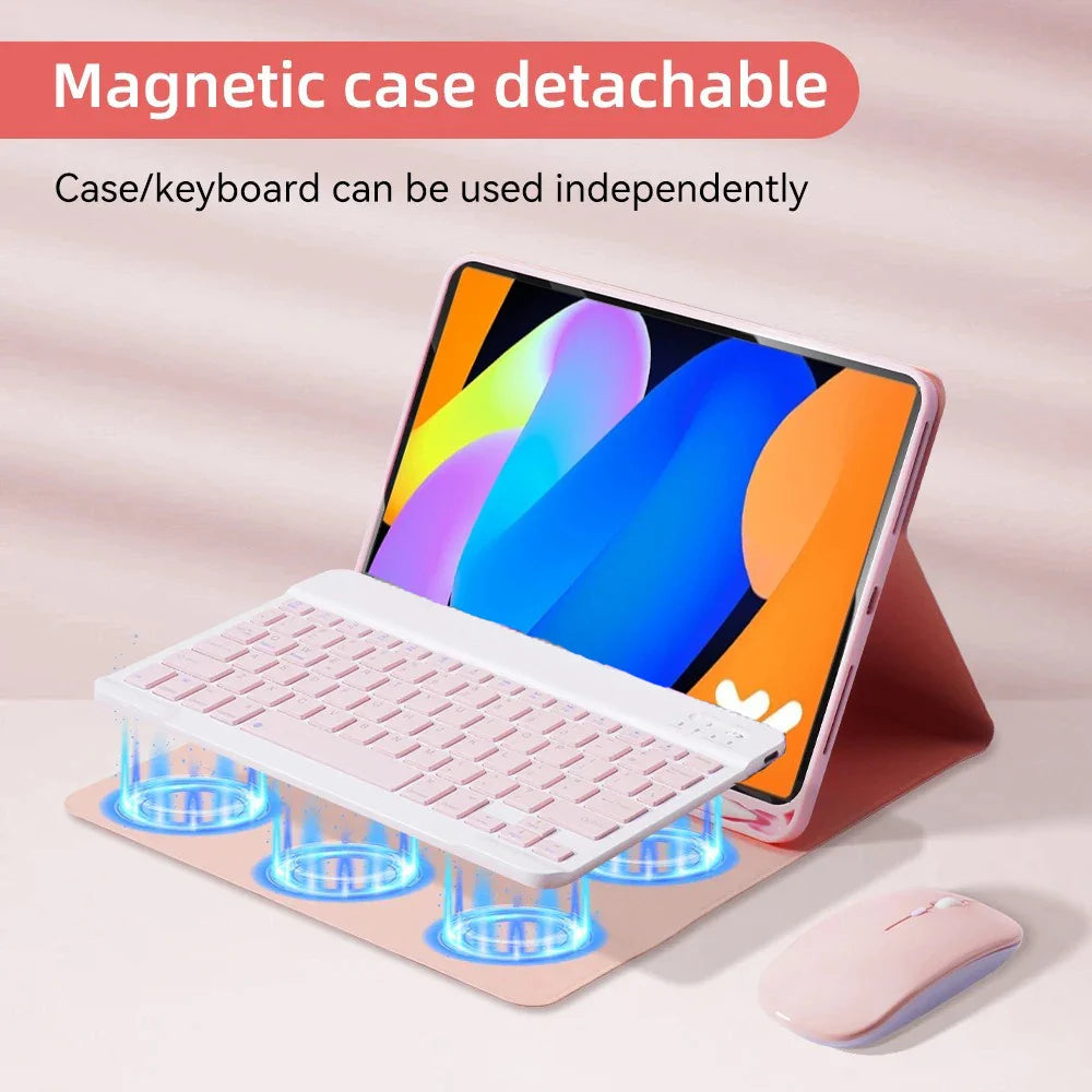 Lenovo Tab M11 11" Case with Bluetooth Keyboard – Smart Stand Cover for Xiaoxin Pad 2024/2025