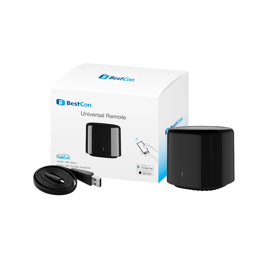 Bestcon RM4C Mini Universal WiFi IR Remote – Works with Alexa & Google Assistant for AC Control