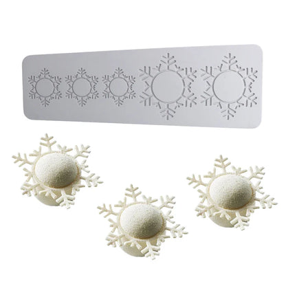 Christmas Silicone Cake Molds — Tree, Snowflake & Hat Shapes for Mousse, Chocolate & Holiday Baking
