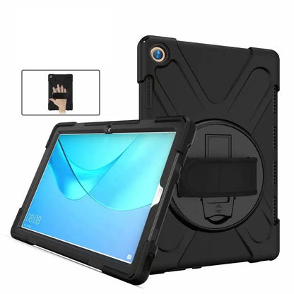 Huawei MediaPad M5 10.8 Case - 360° Rotating Hand Strap Shockproof Protective Stand Cover
